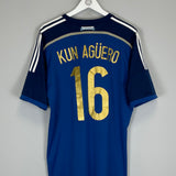 2014/15 ARGENTINA KUN AGUERO #16 AWAY SHIRT (XL) ADIDAS