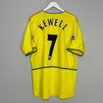 2002/03 LEEDS UNITED KEWELL #7 AWAY SHIRT (XL) NIKE