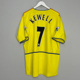 2002/03 LEEDS UNITED KEWELL #7 AWAY SHIRT (XL) NIKE