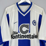 1999/00 HERTHA BERLIN HOME SHIRT (XL) NIKE