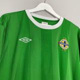 2010/11 NORTHERN IRELAND L/S HOME SHIRT (XL) UMBRO