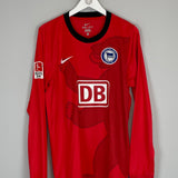 2010/11 HERTHA BERLIN NIEMEYER #18 *PLAYER ISSUE* L/S AWAY SHIRT (XL) NIKE