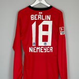 2010/11 HERTHA BERLIN NIEMEYER #18 *PLAYER ISSUE* L/S AWAY SHIRT (XL) NIKE