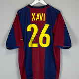 1998/00 BARCELONA XAVI #26 HOME SHIRT (XL) NIKE BASIC