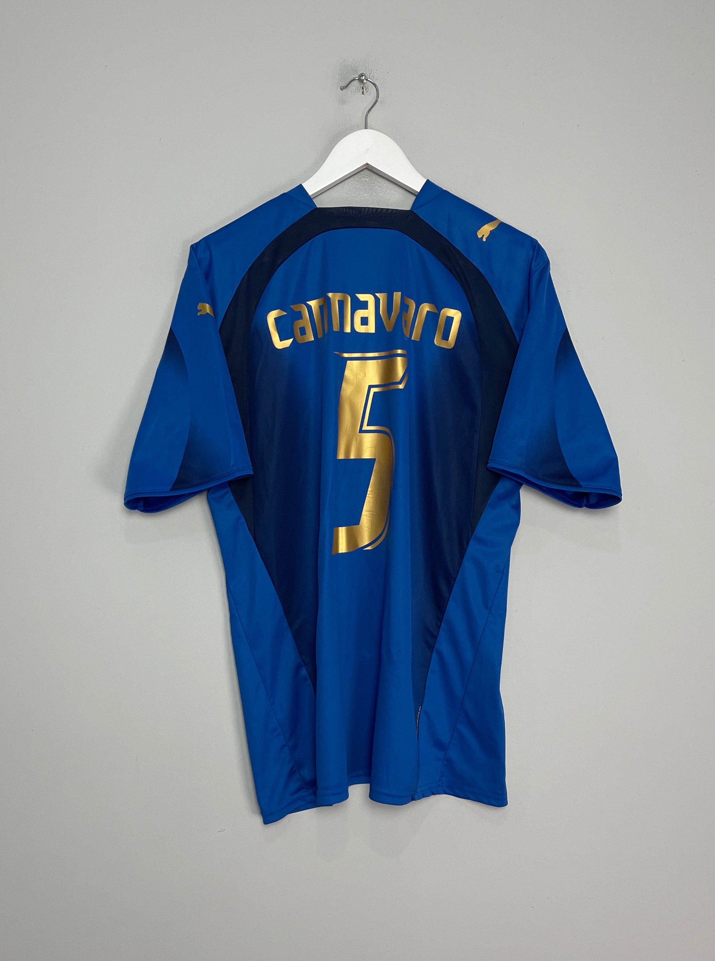 2006/07 ITALY CANNAVARO #5 HOME SHIRT (L) PUMA