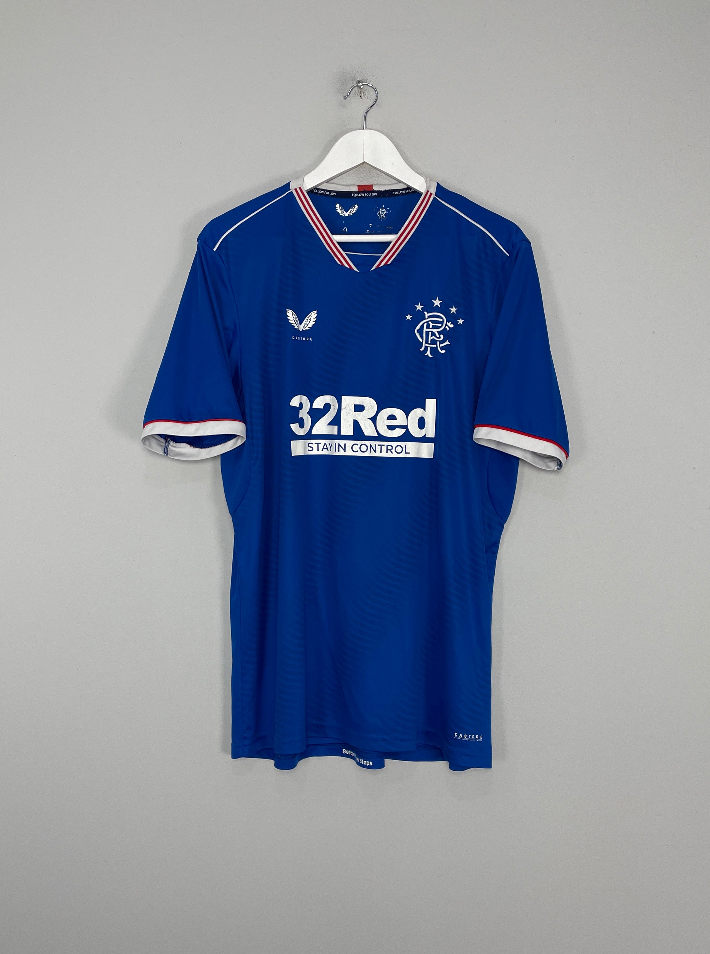 2020/21 RANGERS HOME SHIRT (XL) CASTORE