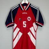 1994 NORWAY BJORNBYE #5 HOME SHIRT (M) ADIDAS