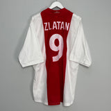 2001/02 AJAX ZLATAN #9 HOME SHIRT (XXL) ADIDAS