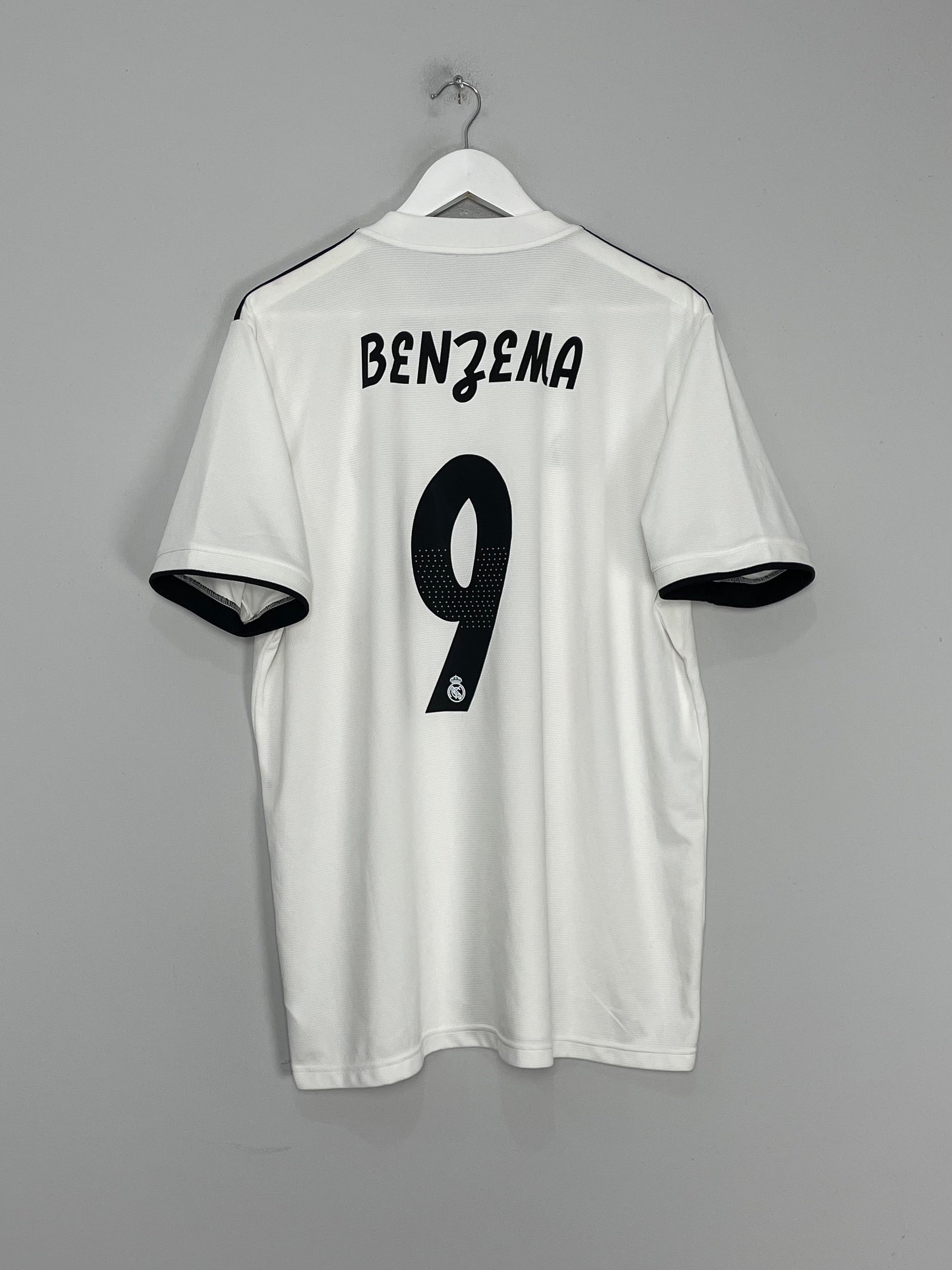 2018/19 REAL MADRID BENZEMA #9 HOME SHIRT (XL) ADIDAS