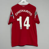 2010/11 MANCHESTER UNITED CHICHARITO #14 C/L HOME SHIRT (L) NIKE