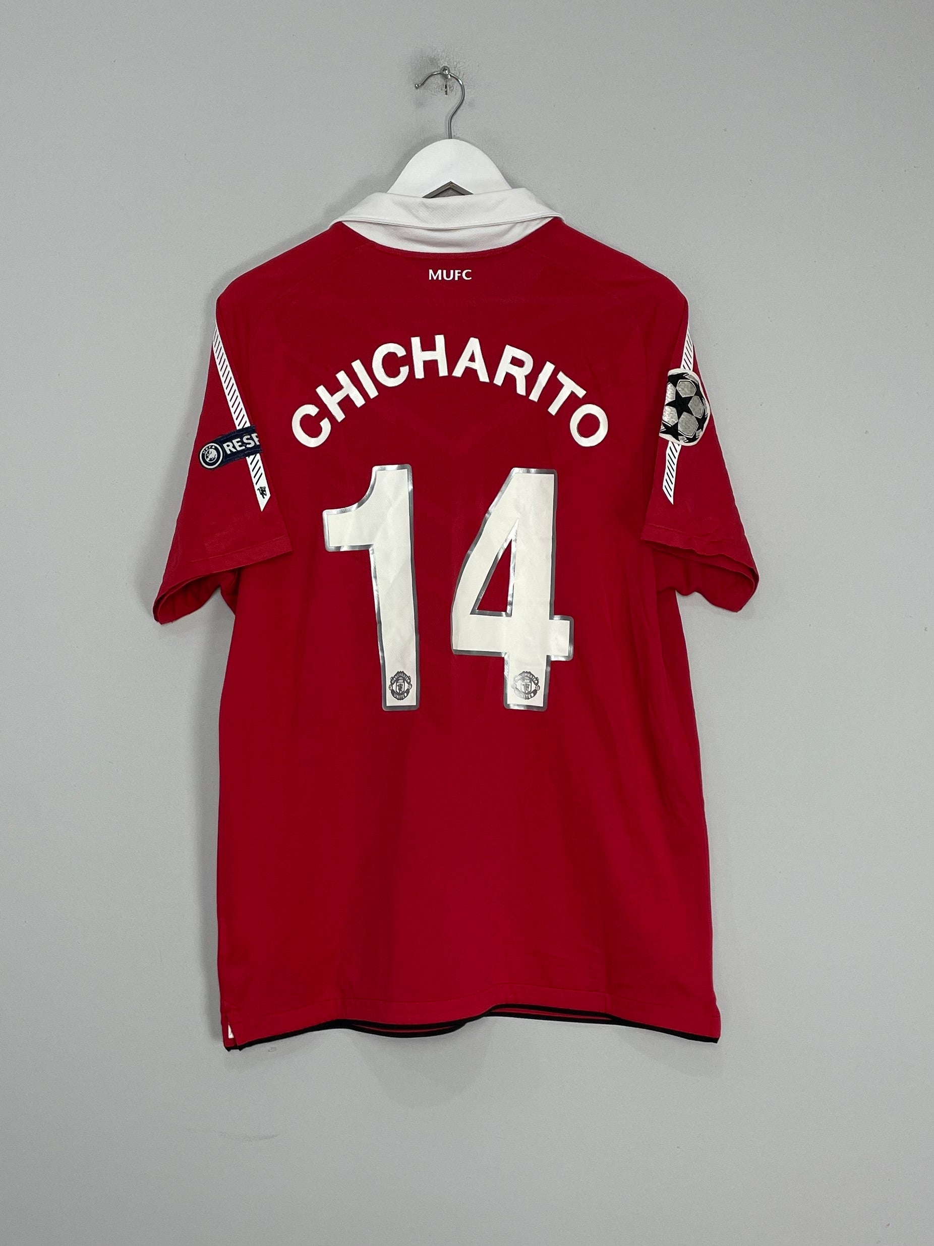 2010/11 MANCHESTER UNITED CHICHARITO #14 C/L HOME SHIRT (L) NIKE