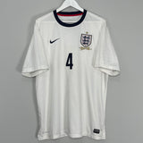 2013/14 ENGLAND GERRARD #4 *150 YEAR* HOME SHIRT (XL) NIKE