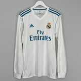 2017/18 REAL MADRID RONALDO #7 L/S HOME SHIRT (M) ADIDAS