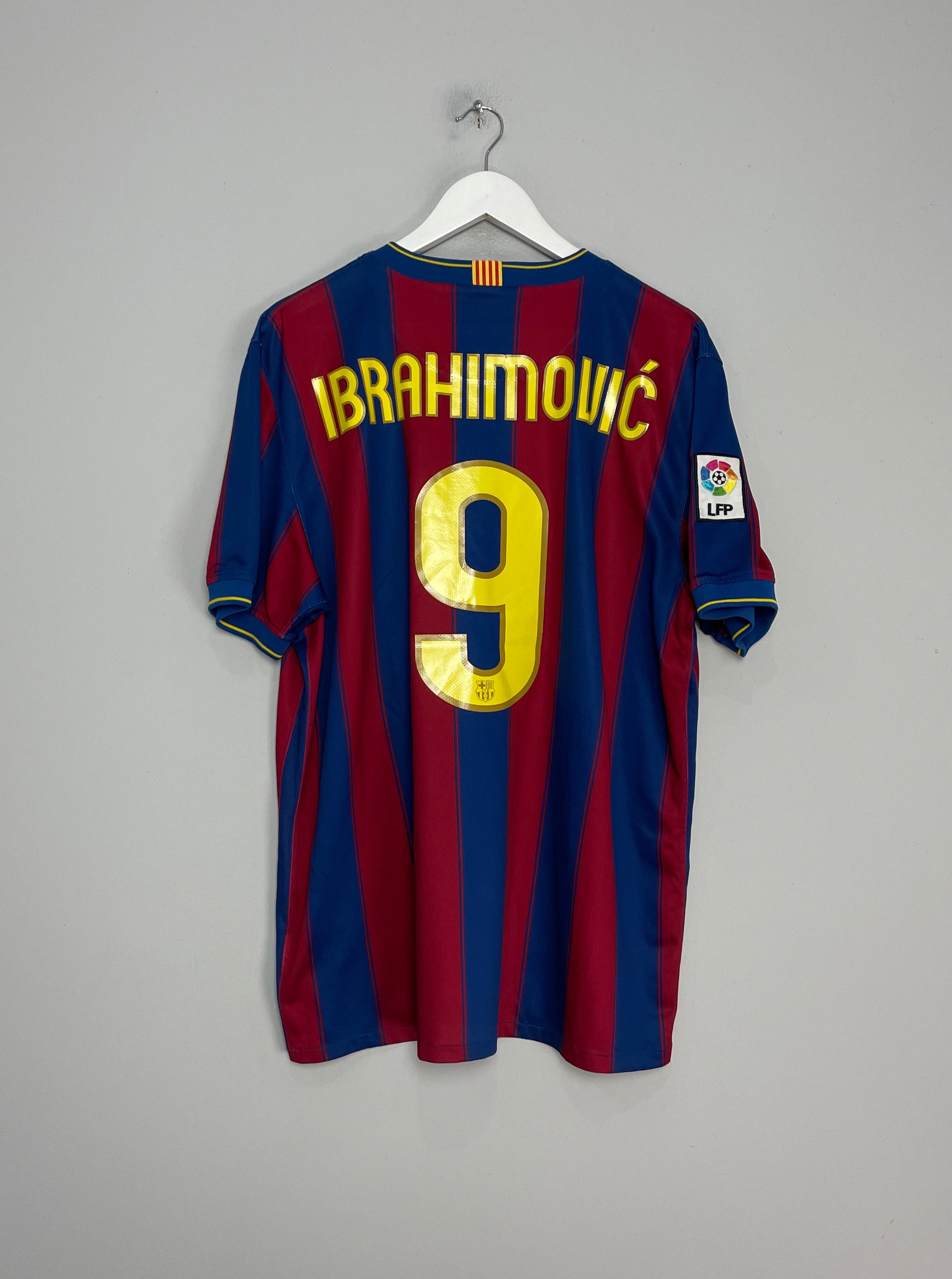 2009/10 BARCELONA IBRAHIMOVIC #9 HOME SHIRT (L) NIKE