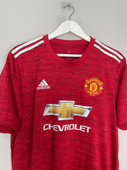 2020/21 MANCHESTER UNITED B.FERNANDES #18 HOME SHIRT (XL) ADIDAS