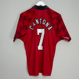 1996/98 MANCHESTER UNITED CANTONA #7 HOME SHIRT (M) UMBRO