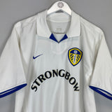 2002/03 LEEDS UNITED MILNER #38 HOME SHIRT (L) NIKE