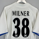 2002/03 LEEDS UNITED MILNER #38 HOME SHIRT (L) NIKE