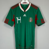 2010 MEXICO J.HERNANDEZ #14 HOME SHIRT (S) ADIDAS