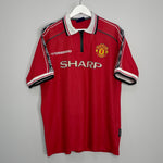 1998/00 MANCHESTER UNITED BIRMO #2 HOME SHIRT (XL) UMBRO