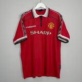 1998/00 MANCHESTER UNITED BIRMO #2 HOME SHIRT (XL) UMBRO