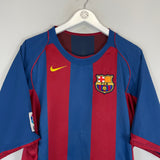 2004/05 BARCELONA RONALDINHO #10 HOME SHIRT (XL) NIKE