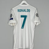 2017/18 REAL MADRID RONALDO #7 C/L HOME SHIRT (L) ADIDAS