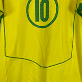 2004/06 BRAZIL RONALDINHO #10 HOME SHIRT (M) NIKE