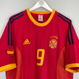 2002/04 SPAIN MORIENTES #9 HOME SHIRT (XL) ADIDAS