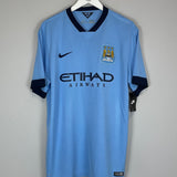 2015/16 MANCHESTER CITY KUN AGUERO #16 *BNWT* HOME SHIRT (XL) NIKE