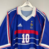 1998/00 FRANCE ZIDANE #10 HOME SHIRT (XL) ADIDAS