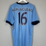 2015/16 MANCHESTER CITY KUN AGUERO #16 *BNWT* HOME SHIRT (XL) NIKE