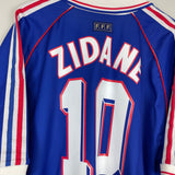 1998/00 FRANCE ZIDANE #10 HOME SHIRT (XL) ADIDAS