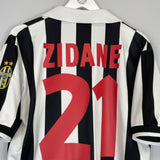 1998/99 JUVENTUS ZIDANE #21 HOME SHIRT (L) KAPPA