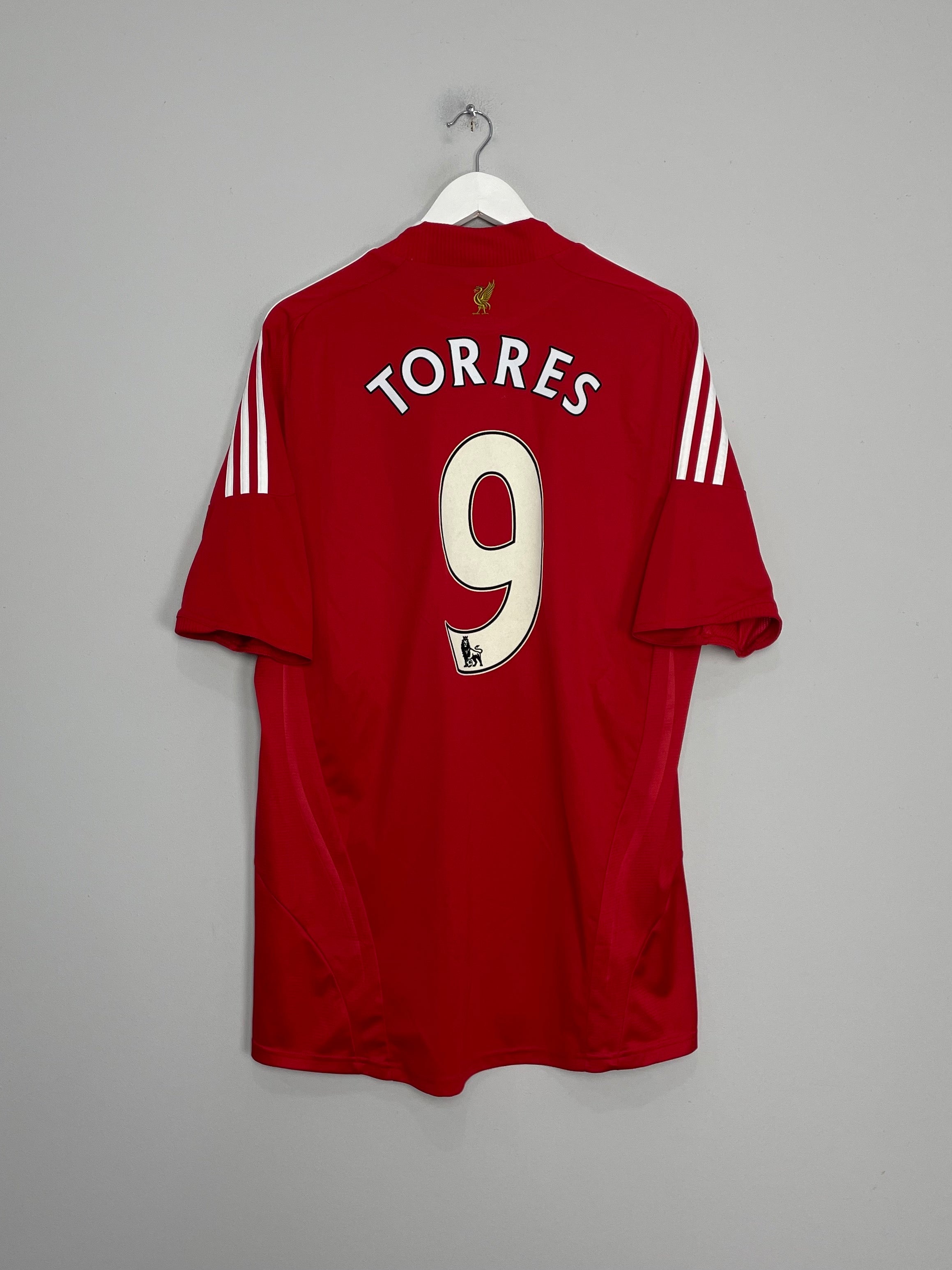 2008/10 LIVERPOOL TORRES #9 HOME SHIRT (XL) ADIDAS