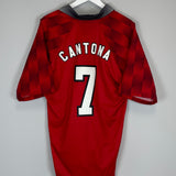 1996/98 MANCHESTER UNITED CANTONA #7 HOME SHIRT (XXL) UMBRO