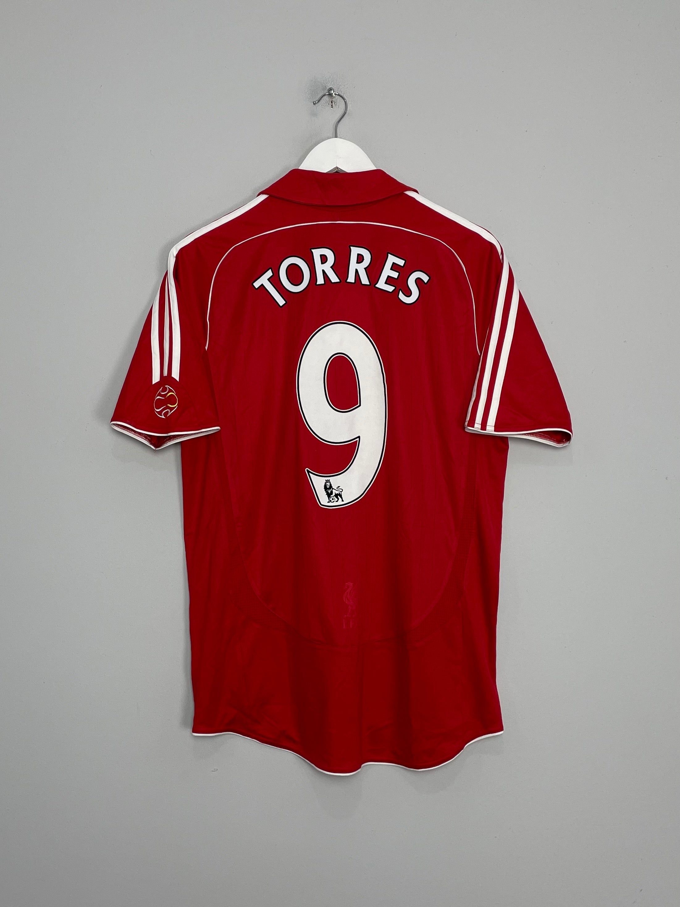 2006/08 LIVERPOOL TORRES #9 HOME SHIRT (M) ADIDAS