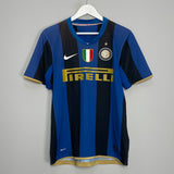 2008/09 INTER MILAN J.ZANETTI #4 HOME SHIRT (M) NIKE