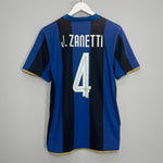 2008/09 INTER MILAN J.ZANETTI #4 HOME SHIRT (M) NIKE