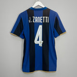 2008/09 INTER MILAN J.ZANETTI #4 HOME SHIRT (M) NIKE