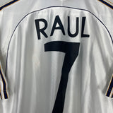 1998/00 REAL MADRID RAUL #7 HOME SHIRT (M) ADIDAS