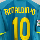 2007/09 BARCELONA RONALDINHO #10 AWAY SHIRT (XL) NIKE