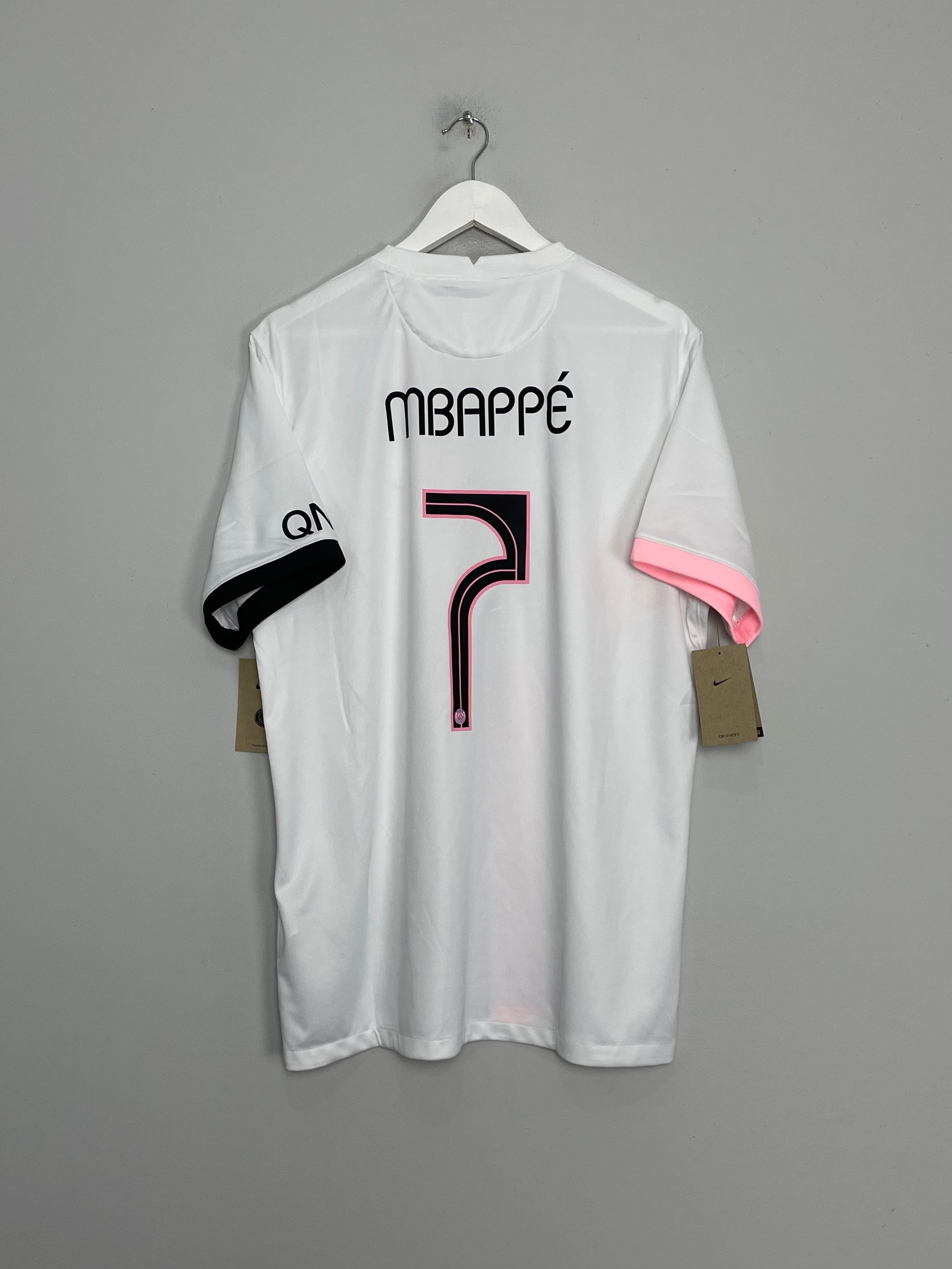 2021/22 PSG MBAPPE #7 *BNWT* AWAY SHIRT (XL) NIKE