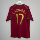 2006/08 PORTUGAL C.RONALDO #17 HOME SHIRT (XL) NIKE