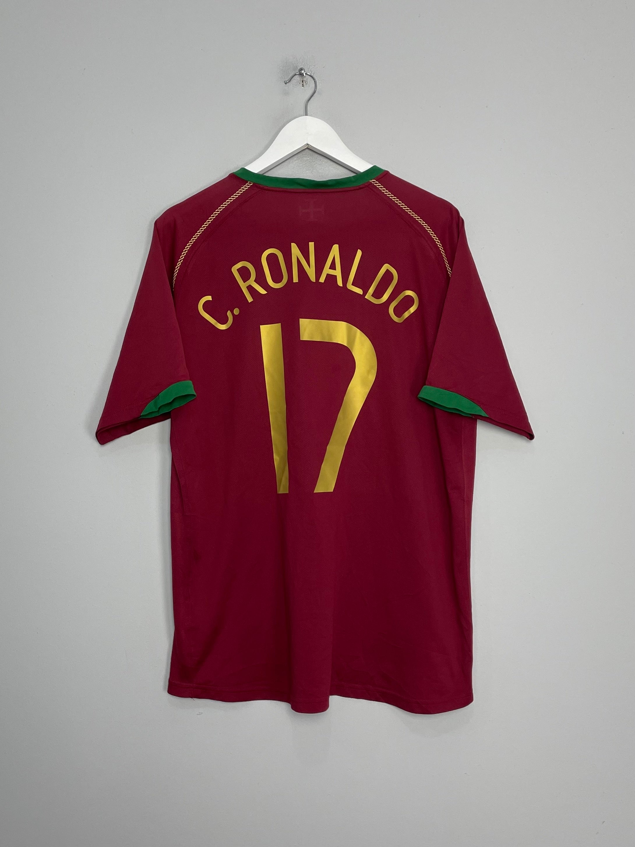 2006/08 PORTUGAL C.RONALDO #17 HOME SHIRT (XL) NIKE