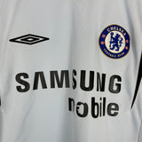 2005/06 CHELSEA DROGBA #15 C/L AWAY SHIRT (M) UMBRO