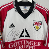 1998/99 STUTTGART BOBIC #11 *SIGNED* HOME SHIRT (XL) ADIDAS