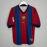 1998/00 BARCELONA GUARDIOLA #4 HOME SHIRT (M) NIKE