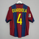 1998/00 BARCELONA GUARDIOLA #4 HOME SHIRT (M) NIKE