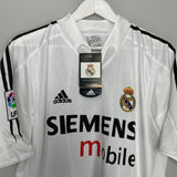 2003/04 REAL MADRID ZIDANE #5 *BNWT* HOME SHIRT (L) ADIDAS